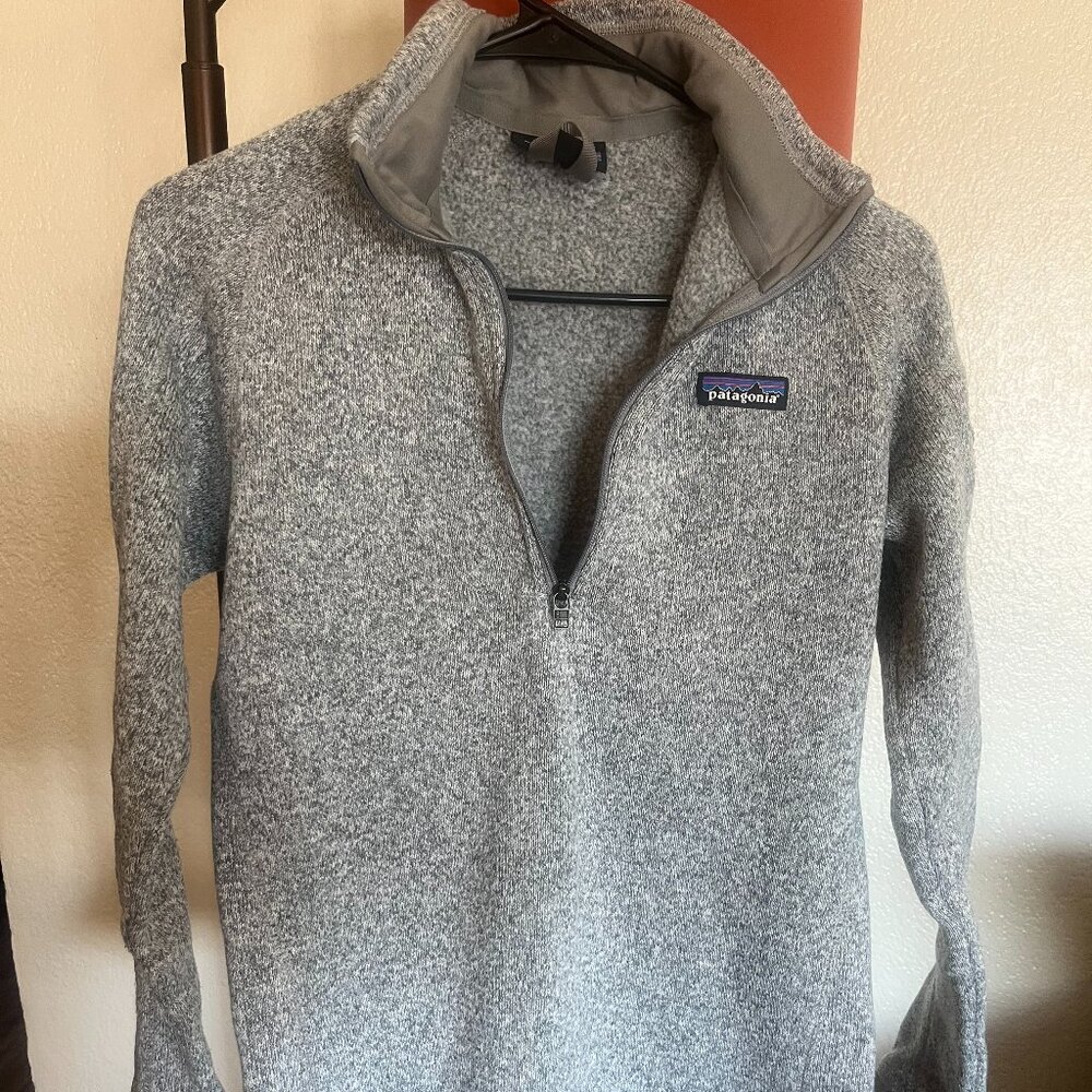 Patagonia - 1/4 zip fleece sweater - S - grey